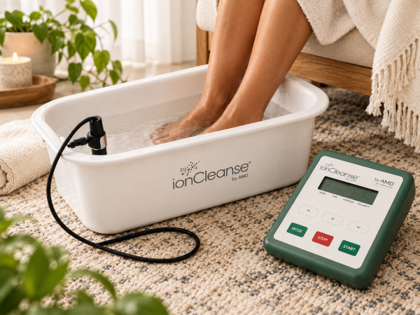 IonCleanse by AMD ionic foot bath at Healing Waters Wellness