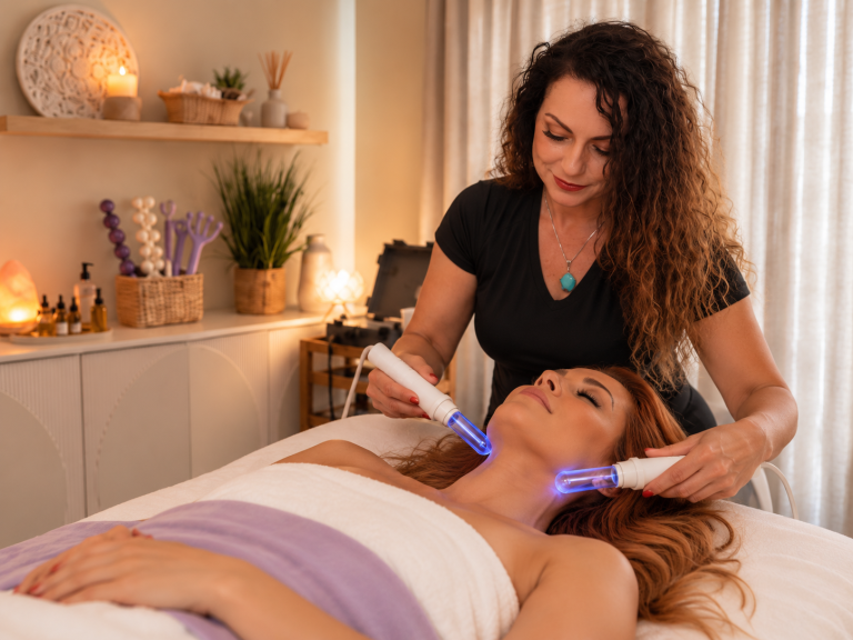 Electro lymphatic therapy treatment at Healing Waters Wellness in Huntington Beach